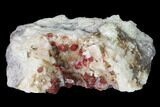 Roselite Crystal Clusters and Calcite on Dolomite - Morocco #141661-1